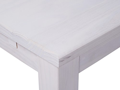 Tablechamp Chair Classic Rio Solid Pine White, Set Of 2, Solid Pine Wood Oiled #TOP2
