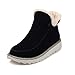 Snow Boots For Women Mid Calf Womens Snow Boots Warm Winter Booties Casual Fashion Trendy Comfortable Slip On Outdoor Fur Lined Lining Fuzzy Shoes for Women 2025