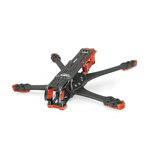 GEP-MK5D MK5 Mark5 O3 DC DeadCat構造フレーム 5インチ O3航空ユニット対応 RC DIY FPVレーシングドローン(Pro Orange)