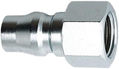 Nitto Kohki Hi Cupla 20PFF Quick Connect Pneumatic Coupler Plug, 1/4" Size, Female, Parallel (G) Thread, 218 PSI, Plastic