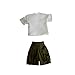 LINJXCMUXU 1/12 Action Figure Colthes,T-Shirt Shorts Suits for 6
