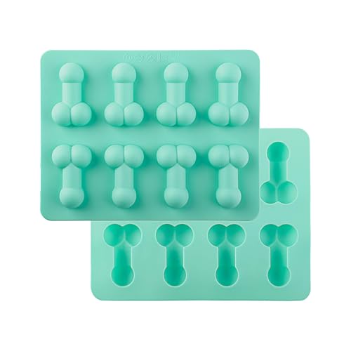 Bojueshaw Unique Novelty Funny Soap Moulds,Reusable Silicone Prank Ice Cube Molds for Chocolate,Candy,Cake Decoration,and Creative Desserts(Green)