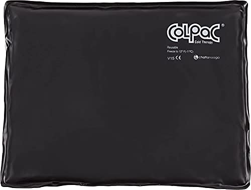 Chattanooga ColPac Cold Therapy, Black Polyurethane, Large/Standard-Size Cold Pack (10" x 13.5")