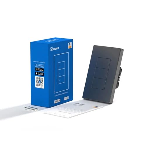 Image of Ledgebit M5-3C-120 SwitchMan 3-Gang Smart Wall Switch - Push Button, Voice /App Control, Compatible with Alexa, Google Home, eWeLink, CE Certified