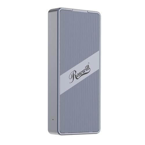 Image of Rosewill 40Gbps M.2 NVMe SSD Enclosure with Cooling Fan, Transparent Back Plate, Support M.2 NVMe SSD up to 8TB, Compatible with Thunderbolt 3 /4 /USB4 /3.2 /2.0 M1 M2 Pro /Max, PC, MacBook, IPAD, Chrome