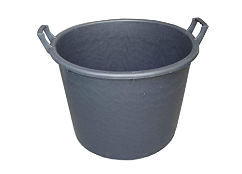 Stefanplast Mastello 2 Manici D.60 Nero Bordo Tondo