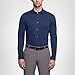 Calvin Klein Men's Dress Shirts Slim Fit Non Iron Solid, Blue Ocean, 15