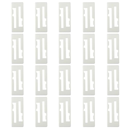 skrnrhrery Servo Extension Cable Safety Connector Clips Lead Wire Lock, 20pcs Servo Cable Clip Lock for Servo Extension and Jr/Double Leaf Servo 1 to 2 Y Harness, Jr Servo Wire Kit (White)