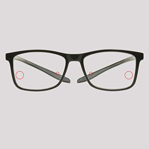 Image of proSPORT Multifocal Progressive 3 Magnifications in 1 Lens No Line Computer Gaming Reading Glasses for Men & Women