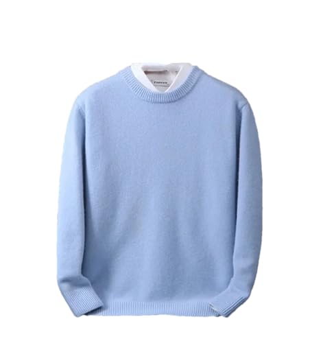 Mens Sweater Crew Neck Jumpers Long Sleeve Soft Warm Sweaters Casual Knitted Pullover