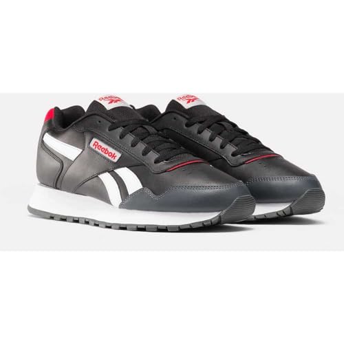 Reebok Reebok Unisex Glide Trainers, Black White Vector Red, 6.5