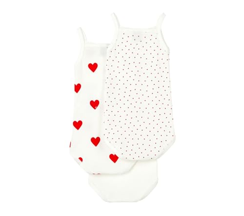 Petit Bateau BABY GIRLS' STRAPPY BODYSUITS - 3-PACK SIZES 3-36 MONTH2