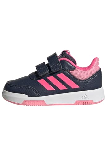 adidas Tensaur Hook And Loop Shoes, Zapatillas Unisex bebé, Shadow Navy Lucid Pink Bliss Pink, 22 EU