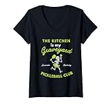 Photo Gallery donna divertente cimitero di pickleball club louisville kentucky maglietta con collo a v Photo Gallery donna divertente cimitero di pickleball club louisville kentucky maglietta con collo a v