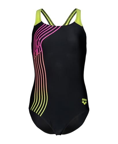 Image of Arena Girls' Arena Performance Girls' Sound Track Swim Pro Back Swimsuit Youth Junior Bathing Suit