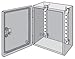 Hoffman LMK25 Mounting Brackets, Fits 250 mm, Steel/Zinc (Pack of 2)
