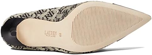 Lauren Ralph Lauren Women's Lindella Monogram Jacquard Pump Black/Black 7.5 B - Medium | Image 2