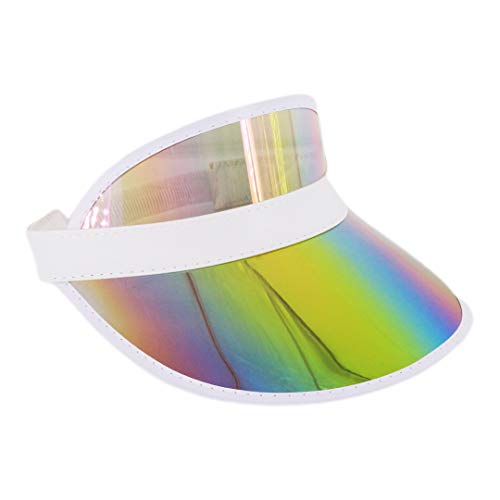 Surkat Plastics Clear Translucent Sun Visor Hat Golf Beach Tennis Poker Sun Visors Caps Uv Protection Colorful Headband Sun Shade Hat #TOP4