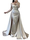 Une élégante robe de soirée à manches longues avec des paillettes. Convient pour le printemps, l'été, l'automne et l'hiver.