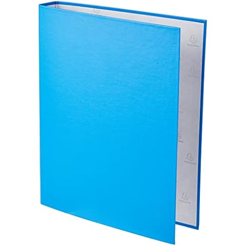 Carpeta Exacompta de 2 anillas forrada en cartón azul claro Cover