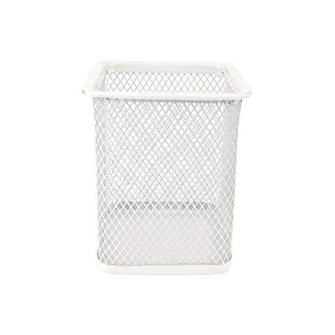 D.RECT Portalápices cuadrado de metal con malla multifunción Cover