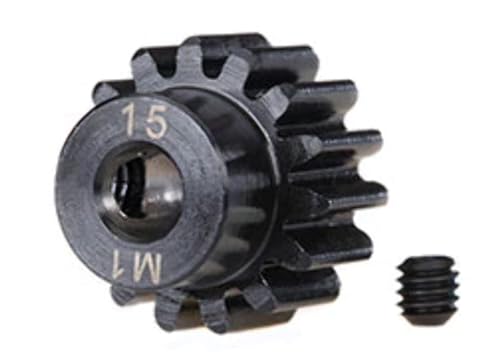 Piñón de 15 dientes con módulo 1 y eje de 5mm para motor de coche RC