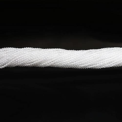 Cristal de roche facetté en perles rondelles de 2mm pour bijoux fins