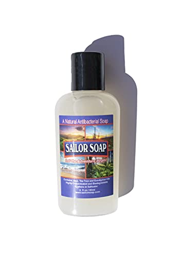 Sailor Soap (2oz) Travel Size/Lathers in Fresh & Salt Water/Multi-purpose Camp Soap/Biodegradable Outdoor Adventure Soap/Gabriel Correctives Skin Care