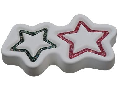 Holiday Stars Glass Casting Mold - Glass Fusing Kiln Mold 9