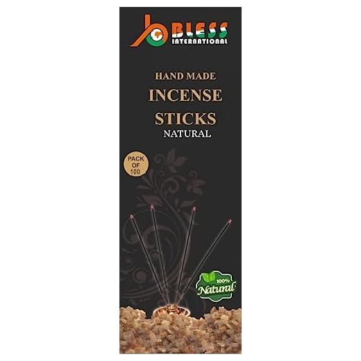 Bless-Unscented-Natural-Handmade-Incense-Sticks Organic-Chemicals-Free for-Purification-Relaxation-Positivity-Yoga-Meditation (100 Sticks (140GM))
