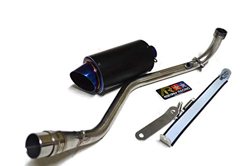 Amazon | Aodonly Racing ローマウント排気ステンレススチールブルー