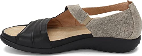 Naot Women's Papaki Sandal Speckled Beige Lthr/Soft Black Lthr 8-8.5 M Us #TOP2