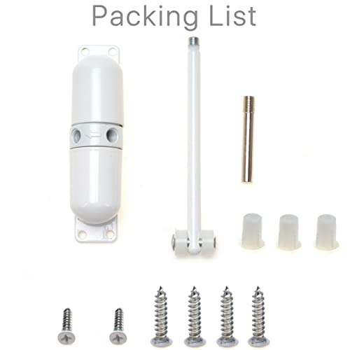 image for Biendo Spring Door Closer White Automatic Sensor Door Automatically Cl