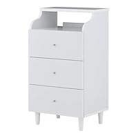 Amazon.co.jp: チェスト 木製 3段 白 北欧 幅45 おしゃれ