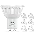 WOWLUMEN Dimmable GU10 LED Light Bulbs, 5000K Daylight MR16 GU10 Bulb Replacement for Recessed Track Lighting, 5W 500LM LED Bulbs 40° Spotlight for Kitchen, Range Hood, Living Room, Bedroom, 6 Pack