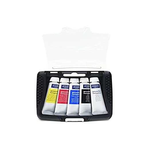 Lefranc Bourgeois Gouache en Tubos, Set Multicolor, Multicolor, Palette Box - 5 Farben