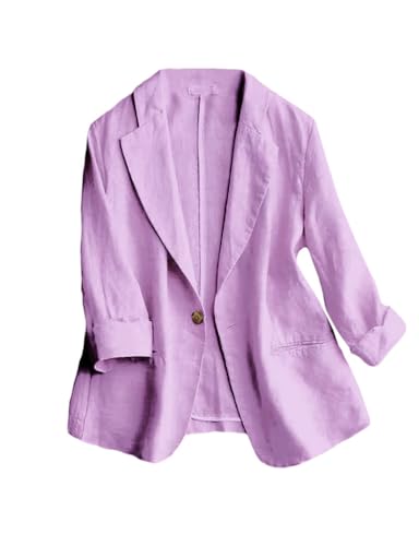 IDEALSANXUN Purple Blazer Jackets for Women 2026 Spring Break Clothes