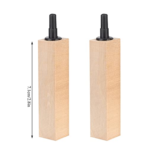 Image of TOPINCN 2Pcs Set Wooden Air Bubble Stone Diffuser, Air Pump Accessories Air Stone Cylinder Fine Bubbles for Aquarium Fish (L)