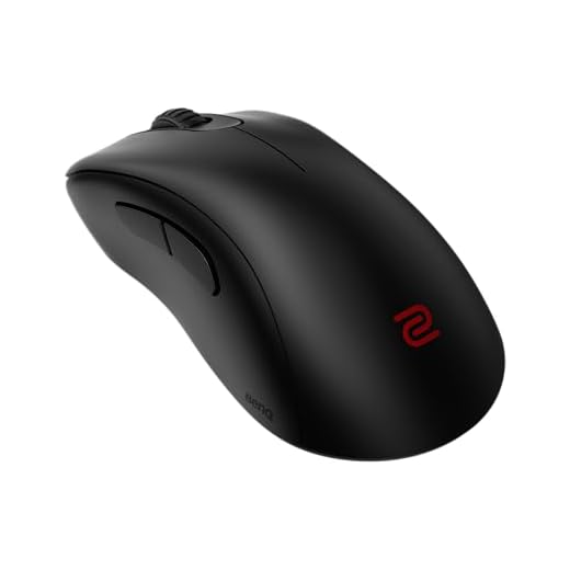 BenQ Zowie EC3-CW ​ Wireless Ergonomic Gaming Mouse for Esports | Enhanced Receiver | 24-Step Scroll Wheel | Driverless | Matte Black Coating | Small Size