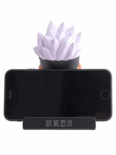 Image of AUGEN Super Hero Satoru Gojo 2 Action Figure Limited Edition Bobblehead with Mobile Holder for Car Dashboard, Office Desk & Study Table (Pack of 1)(Plastic)