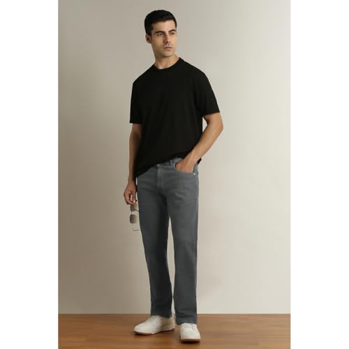 Image of Peter England Men's Regular Fit Denim Jeans for Daily Casual Wear