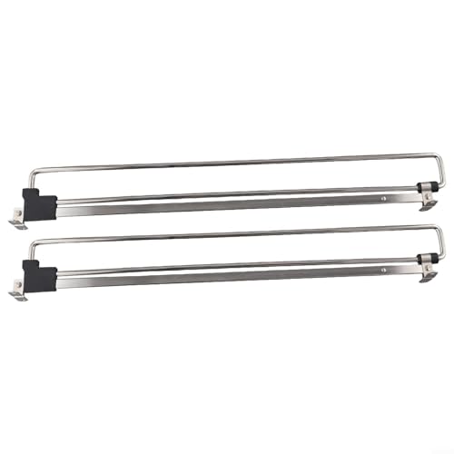 2 barras retráctiles ajustables para armario para una organización eficiente de la ropa (450 mm)
