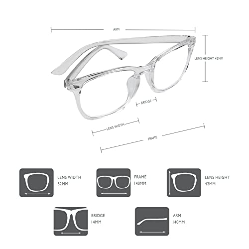 Image of 2 Pack Blue Light Glasses for Women and Men - Computer Glasses