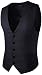 Produktbild WHATLEES Herren Schmale Weste aus Strukturiertem Material in Versch.Farben, B418-black, 3XL