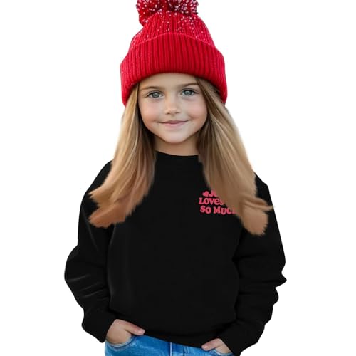 Sweatshirt for Girls Boys Jesus Loves You Pullover Casual Crewneck Long Sleeve Top Comfortable Religious Apparel3