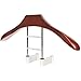 Maxsa 20022 Car Butler Headrest Coat Hanger, Solid Wood & Metal