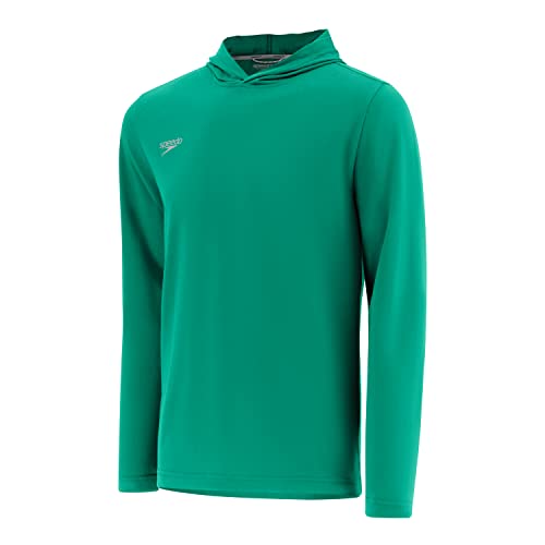 Speedo T-shirt à manches longues sweat à capuche mixte vert vêtement sport