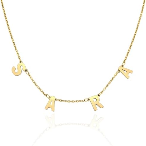 MMXX Collar con Nombre Personalizado Collar con Inicial Collar co...