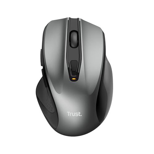 Trust Nito Souris sans Fil avec Repose-Pouce, Souris Ergonomique, 6 Boutons, 800-2200 DPI,...