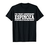 Espinoza Surname Funny Team Family Last Name Espinoza T-Shirt
